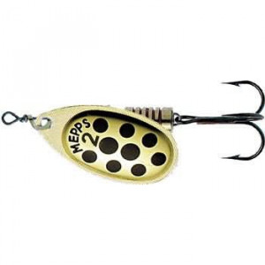 Блесна вращ. Mepps AGLIA PTS, 2, Gold/Black dots
