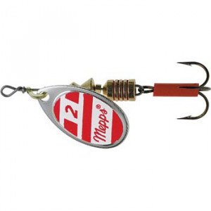 Блесна вращ. Mepps AGLIA White/Red, 2, SILVER