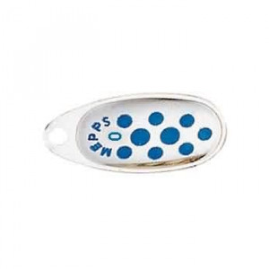 Блесна вращ. Mepps COMET PTS, 0, SILVER/Blue dots