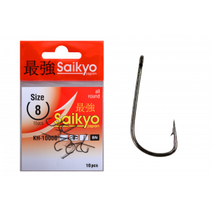 Крючки Saikyo KH-10006 Sode Ring BN № 8 (10шт) Крючки Saikyo KH-10006 Sode Ring BN № 8 (10шт)