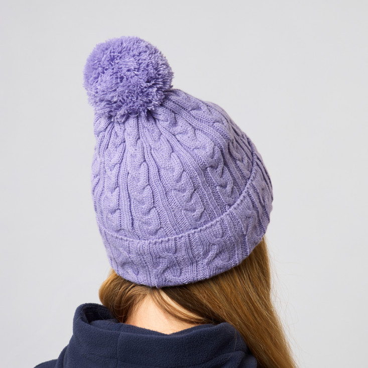 Шапка женская Alaskan с помпоном вязаная