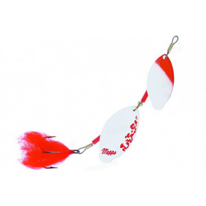Блесна вращ. Mepps TANDEM PIKE, Red/White/SILVER (блистер)