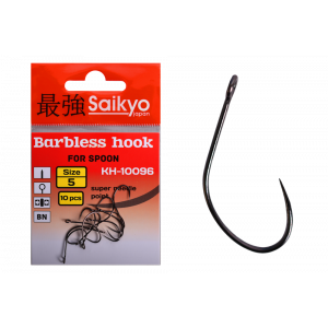Крючки Saikyo KH-10096 Barbless BN №5 (10 шт) Крючки Saikyo KH-10096 Barbless BN №5 (10 шт)
